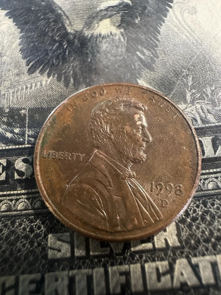 1998 D Lincoln Wheat Penny With Double Die Error See Description (*126) - Image 1 of 4