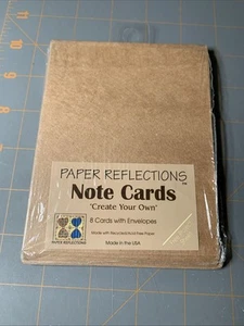 Paper Reflections 10 CARDS & ENVELOPES Craft Brown - Picture 1 of 2