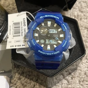 Reloj Hombre Casio G-Shock GAX-100MSA-2ACR (5484) Azul Analógico/Digital NUEVO EN CAJA - Imagen 1 de 4