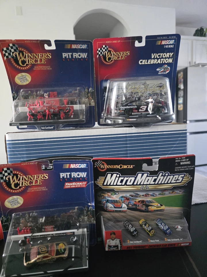 Lot Of 4 NASCAR Dale Earnhardt #3 Pit Row Series Winners Circle 1/64 MICRO MACH - Image 1 of 4