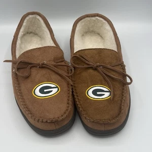 FOCO Green Bay Packers NFL Slippers Size Small Faux Sheepskin Lining - Picture 1 of 11