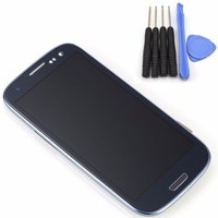 Blue For Samsung Galaxy S3 I9300 Full LCD Digitizer Touch Screen Glass W/ Frame