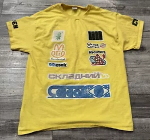 Camisa Eden ICYMI Para Hombre Talla Grande Amarilla Música Artista 2022 Rara Manga Corta - Imagen 1 de 8