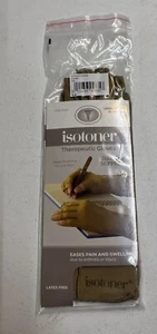 Isotoner offene Finger Stretch beige therapeutische Unterstützung Handschuhe Erwachsene klein - Bild 1 von 3