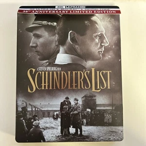 SCHINDLER'S LIST (4K UHD + BLU-RAY.  EXCLUSIVE STEELBOOK™ EDITION) Damaged Case - Picture 1 of 8