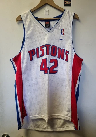 Vtg Detroit Pistons Jerry Stackhouse Jersey XL Nike Swingman NBA Basketball Cover