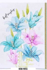 Lily clear stamps with cutting dies set for DIY card making - Picture 1 of 5
