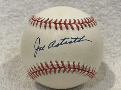 VINTAGE Joe Astroth AUTO'D OAL (Budig) Baseball, Kansas City A’s, VERY NICE! - Image 1 of 2