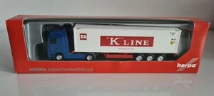 Herpa Mercedes Actros 40ft. Container K-Line / Bobe 1:87 [A54] - Bild 1 von 1