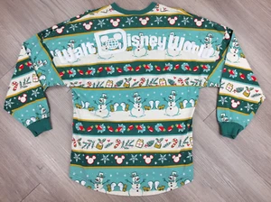 Walt Disney World Disney Parks 2022 Christmas Holiday Spirit Jersey Green Small - Picture 1 of 9