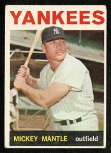 1964 TOPPS #50 MICKEY MANTLE GREAT COLOR CLEAN FRESH BACK NICE LOOK STRONG GOOD+