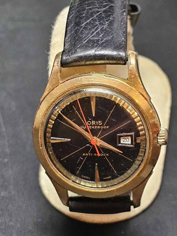 Reloj ORIS Hecho en Suiza Para Hombre Chapado en Oro Impermeable y Anti Golpes De Colección Foto 1 de 4