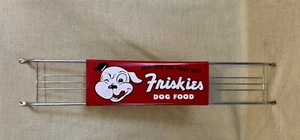 1950’s Original Friskies Dog Food Door Push, Stout Sign Co. Adjustable  - Picture 1 of 10