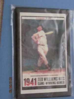1941 Ted Williams hit games homer plaque NEW  - Image 1 of 4