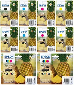 Genuine Epson 604, 604XL, Pineapple Ink Cartridges For Expression, WorkForce LOT - Picture 1 of 18