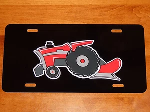 MASSEY FERGUSON MF1155 Tractor LICENSE PLATE on BLACK or WHITE Aluminum Plate - Picture 1 of 5