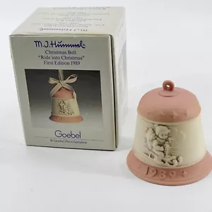 HUM 775 1989 Ride into Christmas Bell - Goebel M.J. Hummel Prima Edizione con scatola - Foto 1 di 5