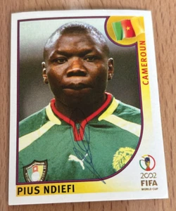 Original Autogramm Pius Ndiefi Kamerun Panini WM 2002 - Bild 1 von 1