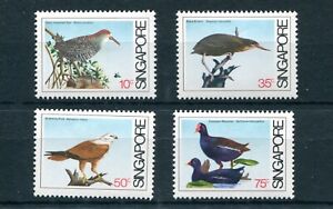 Singapore   1984   Sc # 434-37   Birds MH