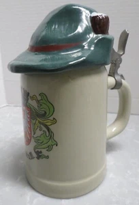 Francoforte o.M. Stein Germania Ovest con coperchio cappello bavarese tedesco unico - Foto 1 di 11