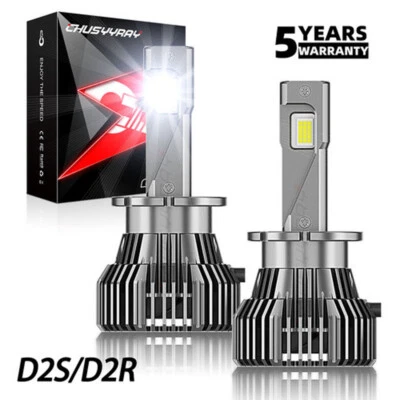 For INFINITI FX35 2003-2012 D2S LED Headlight Bulbs High Low Beam Conversion KIT - Image 1 of 4