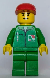 LEGO®-Minifigura Ciudad Figura Octan-Tankwart Gorra Roja Set 6562 Gas Stop Shop oct001 - Imagen 1 de 1