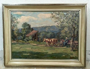 ERICH ZEYER / STUTTGART ( 1903-1960 ), Altes Orignal Ölgemälde signiert  - Bild 1 von 9