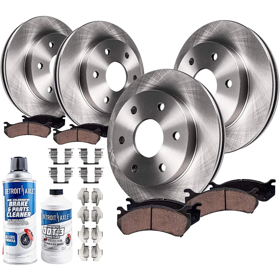 Brake+ Rotors Ford Expedition Navigator Front Rear Brakes Rotor+ Ceramic Pad Kit - Image 1 of 1