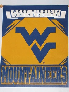 West Virginia Mountaineers Weather Resistant 27x37 Vertical Flag Indoor Outdoor - Picture 1 of 1