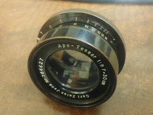 OLD VINTAGE CARL ZEISS JENA APO-TESSAR 1:9 30mm LENS - Picture 1 of 9