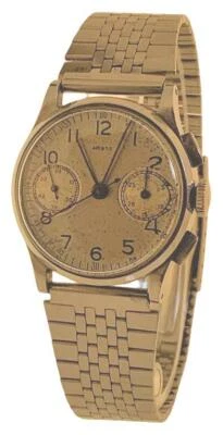 Relógio de pulso masculino vintage Aristo cronógrafo aço inoxidável Valjoux 23 - Imagem 1 de 4