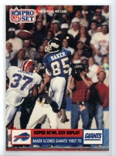 49 ~ Stephen Baker SB ~ 1991 Pro Set ~ X^FB