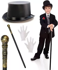 Kind Kind Viktorianisches Kostüm Set Gentleman Posh Rich Kostüm Party Buch Woche - Bild 1 von 1
