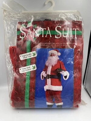 Traje de Papá Noel Fun World Customs Navidad Estándar 40-48- Ver Descripción Foto 1 de 4