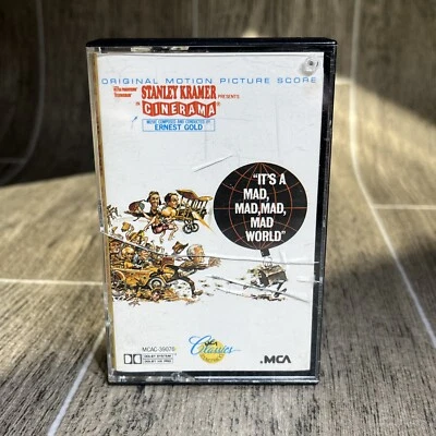 It's A Mad, Mad, Mad, Mad World Motion Picture Score Cassette 1963 Ernest Gold Foto 1 de 2