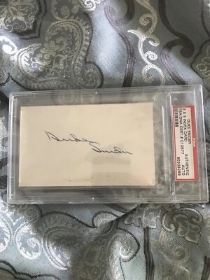 Duke Snider Autographed Index Card Psa/Dna Authentic Brooklyn Dodgers - Image 1 of 4