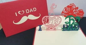 3D Pop up Card. "I LOVE DAD".(Father's Day, Father Birthday....) - Picture 1 of 3