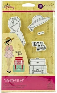 Prima Julie Nutting MADELINE Doll Cling Stamps Cards Planner Tags Travel 912932 - Picture 1 of 2
