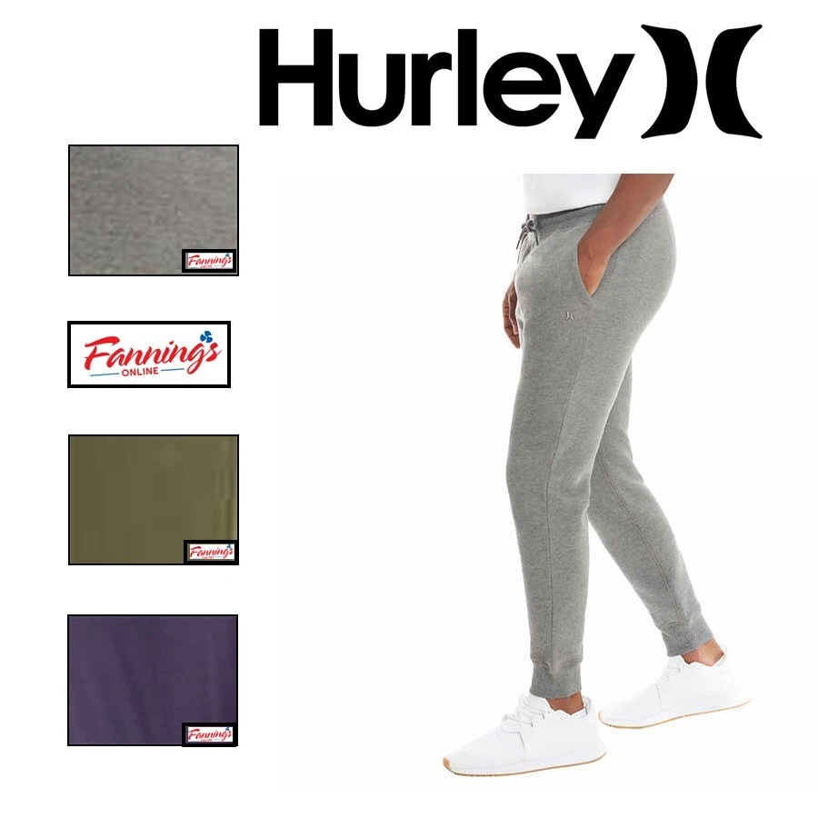 Hurley Icon Jogger Herren-Jogginghose - Fleece, Gerade Passform, Mit Kordelzug & Logo