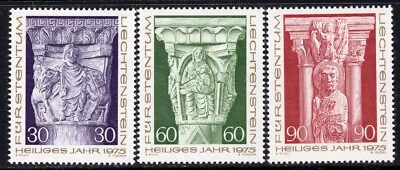 2265 - Liechtenstein 1975 - Christmas - Holy Year - MNH Set - Image 1 of 2
