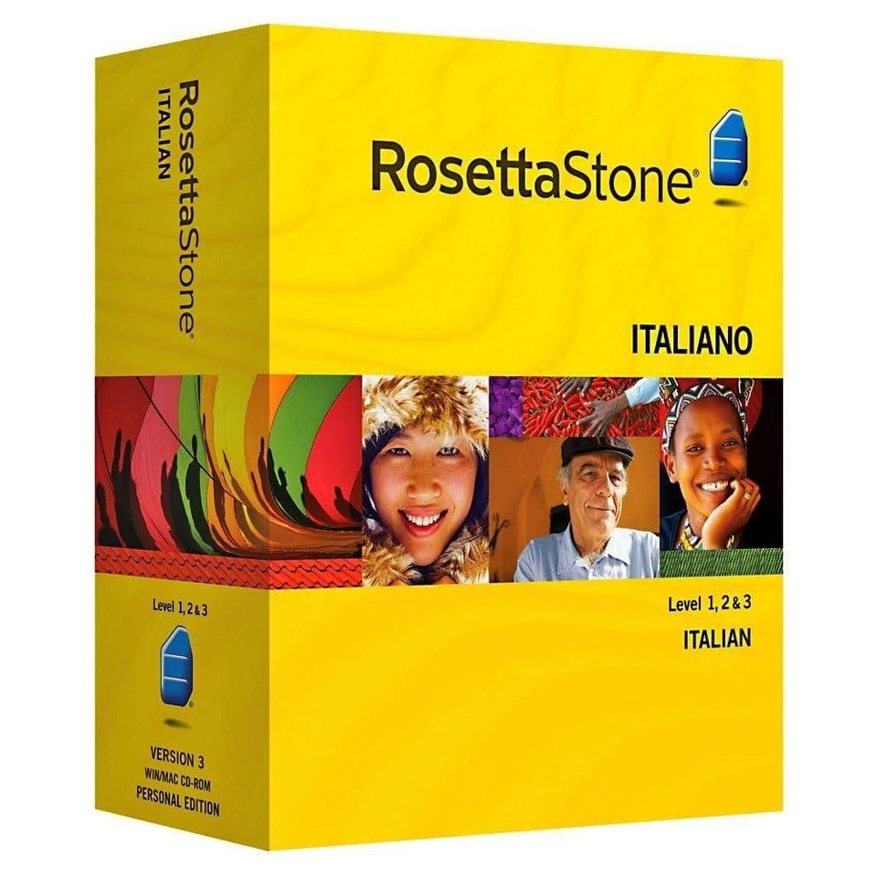 Rosetta Stone Italian Language Learning Software Version 3 Level 1-3 Complete - Image 1 of 4