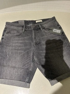 All saints Men’s Grey Jeans Shorts W30 BNWT - Picture 1 of 5
