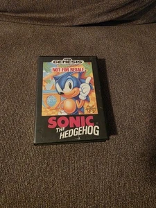 Sonic the Hedgehog (Sega Genesis, 1991) Not For Resale Edition Complete - Picture 1 of 3