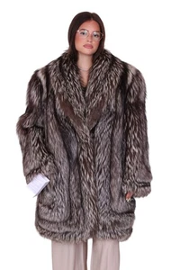 JACKE FUCHS PELZMANTEL FUCHS PELZMANTEL FOURRURE RENARD GIACCA PELLICCIA VOLPE 毛皮 - Bild 1 von 10