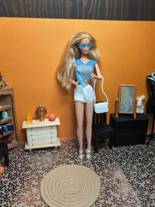Barbie Clone Outfit - Short Shorts, Top, Purse, Shoes, Cloud Glasses, Beverage - Picture 1 of 20