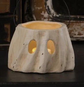 Bethany Lowe Small GHOST BUCKET LUMINARY Halloween Ornament TJ0189 NEW - Picture 1 of 4