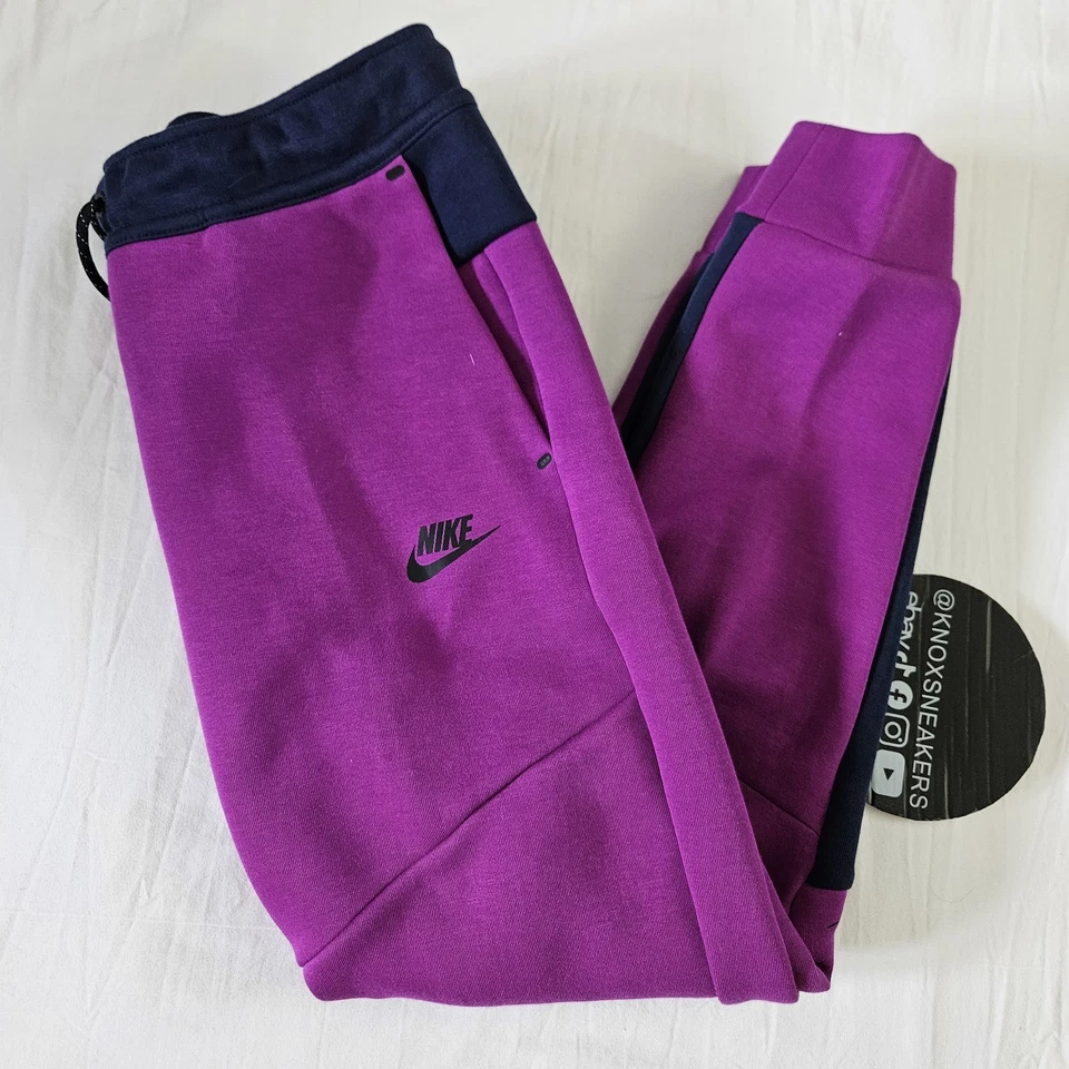 Pantalones de chándal Nike Sportswear Tech polar para niños grandes púrpura HV5869-505 talla grande Foto 1 de 4