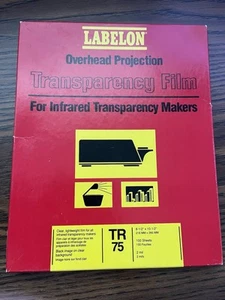 Labelon TR 485 Overhead Projection Transparency Film 100 Sheets TR-75 New - Picture 1 of 5