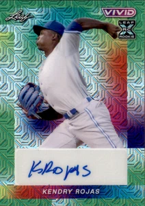 2023 Leaf Vivid Kendry Rojas Green Mojo XRC RC Auto #BA-KR1 #d/3 Blue Jays - Picture 1 of 2