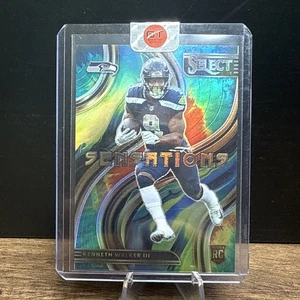 2022 Panini Select Kenneth Walker Sensations Tie-Dye /25 SEATTLE SEAHAWKS - Picture 1 of 3